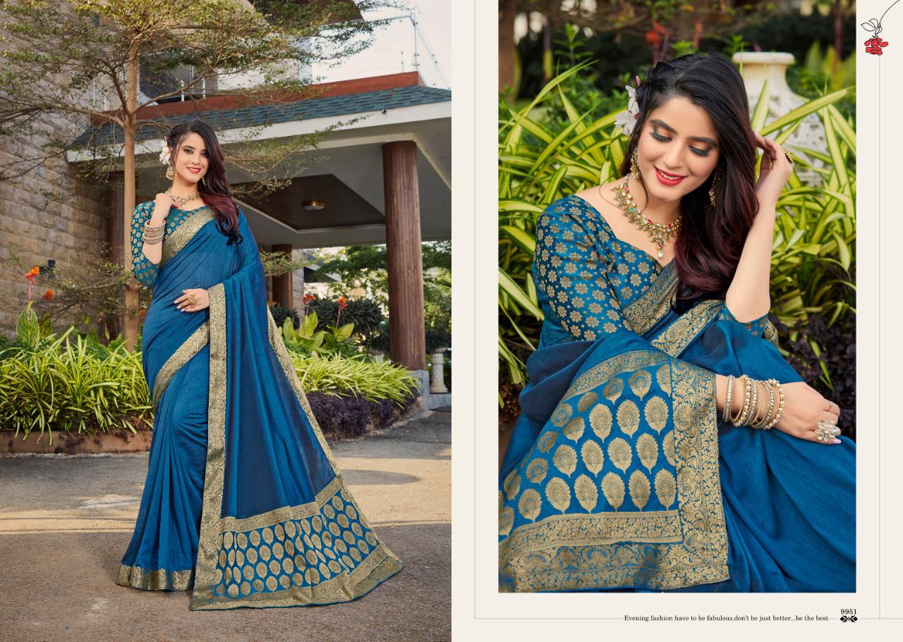 Starwalk vol 6 Designer Printed Vichitra Silk Party wear Saree Collectins